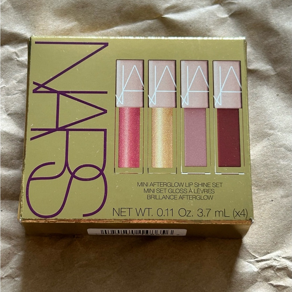 NARS Mini Afterglow holiday set lip shine set (4) - new never used and unopened.